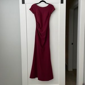 BHLDN burgundy bridesmaid dress